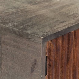 Acquista Tavolo Consolle Grigio 120x35x75 cm in Massello di Mango Grezzo con riferimento GHV-282742 della ditta GARDENHOME