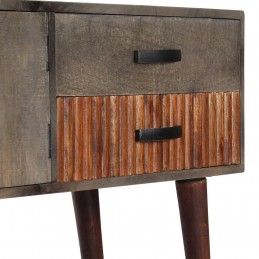 Acquista Tavolo Consolle Grigio 120x35x75 cm in Massello di Mango Grezzo con riferimento GHV-282742 della ditta GARDENHOME