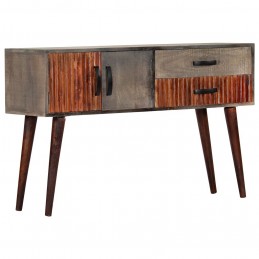 Acquista Tavolo Consolle Grigio 120x35x75 cm in Massello di Mango Grezzo con riferimento GHV-282742 della ditta GARDENHOME