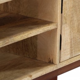 Acquista Tavolo Consolle 115x30x76 cm in Legno Massello di Mango Grezzo con riferimento GHV-282746 della ditta GARDENHOME
