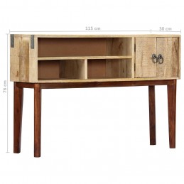 Acquista Tavolo Consolle 115x30x76 cm in Legno Massello di Mango Grezzo con riferimento GHV-282746 della ditta GARDENHOME