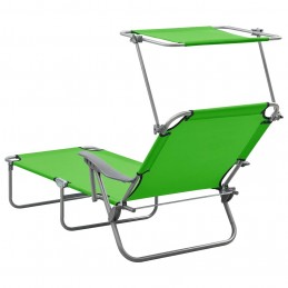 Acquista Lettino Prendisole con Baldacchino in Acciaio Verde con riferimento GHV-310335 della ditta GARDENHOME