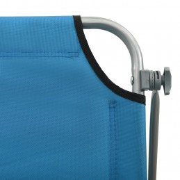 Acquista Lettino Prendisole con Baldacchino in Acciaio Blu con riferimento GHV-310336 della ditta GARDENHOME