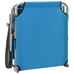 Acquista Lettino Prendisole con Baldacchino in Acciaio Blu con riferimento GHV-310336 della ditta GARDENHOME