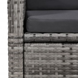 Acquista Sedie da Giardino Reclinabili 2 pz e Cuscini Polyrattan Grigio con riferimento GHV-47676 della ditta GARDENHOME