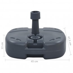 Acquista Base Ombrellone Portatile Grigia Riempibile con Sabbia/Acqua con riferimento GHV-47684 della ditta GARDENHOME