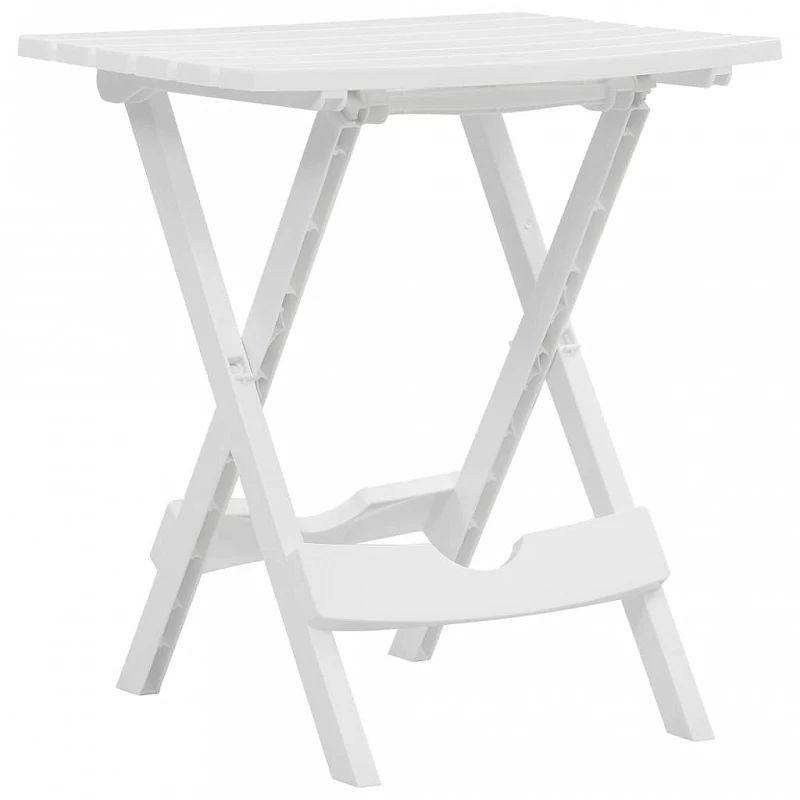 Acquista Tavolo da Giardino Pieghevole 45,5x38,5x50cm Bianco con riferimento GHV-47690 della ditta GARDENHOME