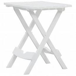 Acquista Tavolo da Giardino Pieghevole 45,5x38,5x50cm Bianco con riferimento GHV-47690 della ditta GARDENHOME