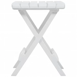 Acquista Tavolo da Giardino Pieghevole 45,5x38,5x50cm Bianco con riferimento GHV-47690 della ditta GARDENHOME