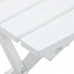 Acquista Tavolo da Giardino Pieghevole 45,5x38,5x50cm Bianco con riferimento GHV-47690 della ditta GARDENHOME