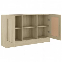 Acquista Credenza Rovere Sonoma 120x30,5x70 cm in Truciolato con riferimento GHV-802780 della ditta GARDENHOME