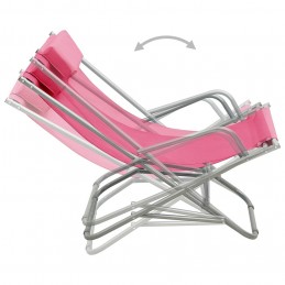 Acquista Sedie a Dondolo 2 pz in Acciaio Rosa con riferimento GHV-310341 della ditta GARDENHOME