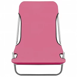 Acquista Lettini Prendisole Pieghevoli 2pz in Acciaio e Tessuto Rosa con riferimento GHV-310345 della ditta GARDENHOME