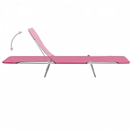 Acquista Lettini Prendisole Pieghevoli 2pz in Acciaio e Tessuto Rosa con riferimento GHV-310345 della ditta GARDENHOME