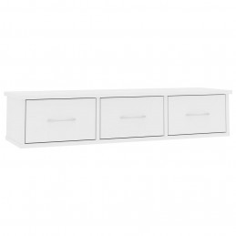 Acquista Scaffale con Cassetti a Parete Bianco 88x26x18,5 cm Truciolato con riferimento GHV-800594 della ditta GARDENHOME
