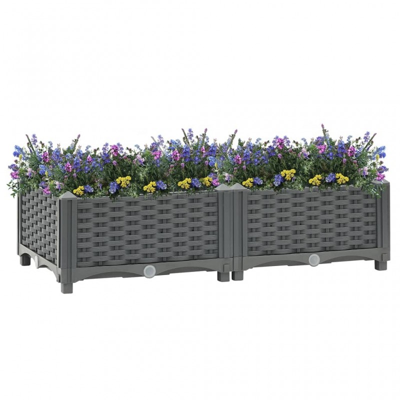 Acquista Fioriera Rialzata 80x40x23 cm in Polipropilene con riferimento GHV-310398 della ditta GARDENHOME