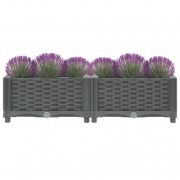 Acquista Fioriera Rialzata 80x40x23 cm in Polipropilene con riferimento GHV-310398 della ditta GARDENHOME
