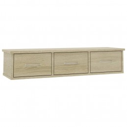 Acquista Scaffale Cassetti a Muro Rovere Sonoma 88x26x18,5 cm Truciolato con riferimento GHV-800597 della ditta GARDENHOME