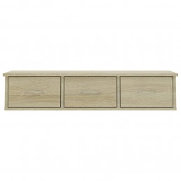 Acquista Scaffale Cassetti a Muro Rovere Sonoma 88x26x18,5 cm Truciolato con riferimento GHV-800597 della ditta GARDENHOME