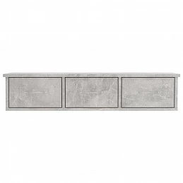 Acquista Scaffale Cassetti a Muro Grigio Cemento 88x26x18,5cm Truciolato con riferimento GHV-800598 della ditta GARDENHOME