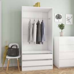Acquista Armadio Bianco 100x50x200 cm in Legno Multistrato con riferimento GHV-800603 della ditta GARDENHOME