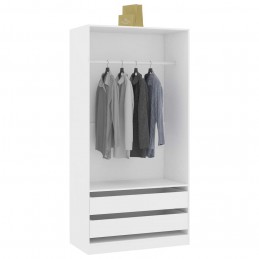 Acquista Armadio Bianco 100x50x200 cm in Legno Multistrato con riferimento GHV-800603 della ditta GARDENHOME