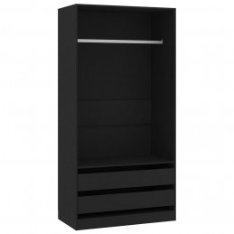 Acquista Armadio Nero 100x50x200 cm in Truciolato con riferimento GHV-800604 della ditta GARDENHOME