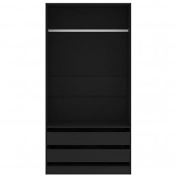 Acquista Armadio Nero 100x50x200 cm in Truciolato con riferimento GHV-800604 della ditta GARDENHOME