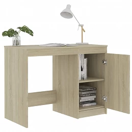 Acquista Scrivania Rovere Sonoma 100x50x76 cm in Truciolato con riferimento GHV-801799 della ditta GARDENHOME