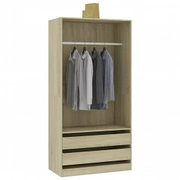 Acquista Armadio Rovere Sonoma 100x50x200 cm in Truciolato con riferimento GHV-800606 della ditta GARDENHOME
