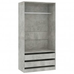 Acquista Armadio Grigio Cemento 100x50x200 cm in Truciolato con riferimento GHV-800607 della ditta GARDENHOME