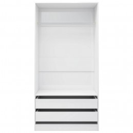 Acquista Armadio Bianco Lucido 100x50x200 cm in Truciolato con riferimento GHV-800609 della ditta GARDENHOME