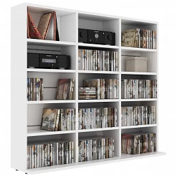 Acquista Armadietto Porta CD Bianco 102x23x89,5 cm in Legno Multistrato con riferimento GHV-801787 della ditta GARDENHOME