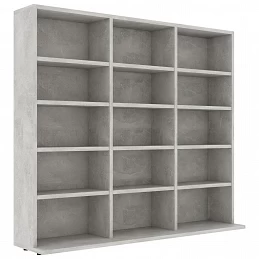 Acquista Armadio Porta CD Grigio Cemento 102x23x89,5 cm in Truciolato con riferimento GHV-801791 della ditta GARDENHOME
