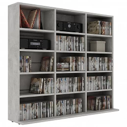 Acquista Armadio Porta CD Grigio Cemento 102x23x89,5 cm in Truciolato con riferimento GHV-801791 della ditta GARDENHOME