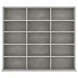Acquista Armadio Porta CD Grigio Cemento 102x23x89,5 cm in Truciolato con riferimento GHV-801791 della ditta GARDENHOME