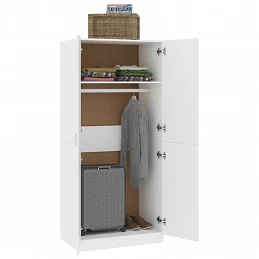 Acquista Armadio Bianco 80x52x180 cm in Legno Multistrato con riferimento GHV-800621 della ditta GARDENHOME