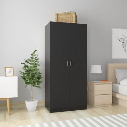 Acquista Armadio Nero 80x52x180 cm in Truciolato con riferimento GHV-800622 della ditta GARDENHOME