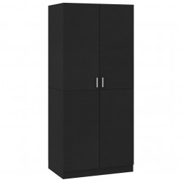 Acquista Armadio Nero 80x52x180 cm in Truciolato con riferimento GHV-800622 della ditta GARDENHOME
