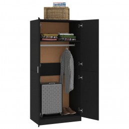 Acquista Armadio Nero 80x52x180 cm in Truciolato con riferimento GHV-800622 della ditta GARDENHOME