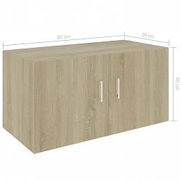Acquista Armadietto da Parete Rovere Sonoma 80x39x40 cm in Truciolato con riferimento GHV-802798 della ditta GARDENHOME