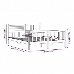 Acquista Giroletto in Legno Massello 160x200 cm con riferimento GHV-3101163 della ditta GARDENHOME