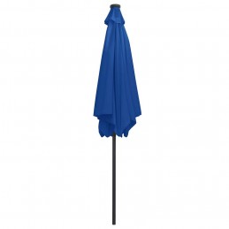 Acquista Ombrellone con Luci a LED e Palo Alluminio 300 cm Azzurro con riferimento GHV-47367 della ditta GARDENHOME