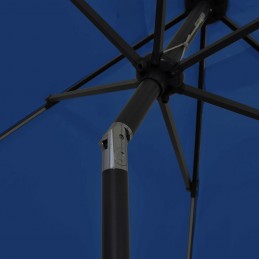 Acquista Ombrellone con Luci a LED e Palo Alluminio 300 cm Azzurro con riferimento GHV-47367 della ditta GARDENHOME
