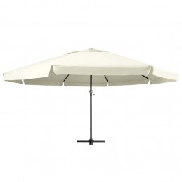Acquista Ombrellone da Esterni Palo in Alluminio 600 cm Bianco Sabbia con riferimento GHV-47370 della ditta GARDENHOME