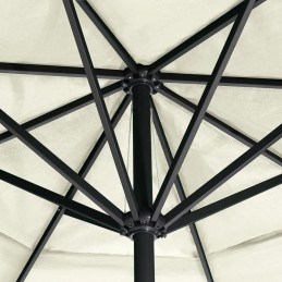 Acquista Ombrellone da Esterni Palo in Alluminio 600 cm Bianco Sabbia con riferimento GHV-47370 della ditta GARDENHOME