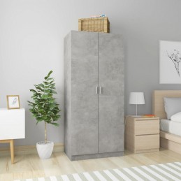Acquista Armadio Grigio Cemento 80x52x180 cm in Truciolato con riferimento GHV-800625 della ditta GARDENHOME