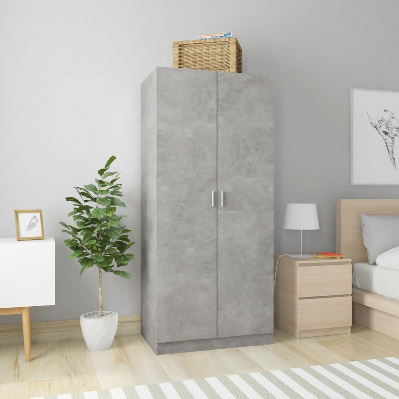 Acquista Armadio Grigio Cemento 80x52x180 cm in Truciolato con riferimento GHV-800625 della ditta GARDENHOME