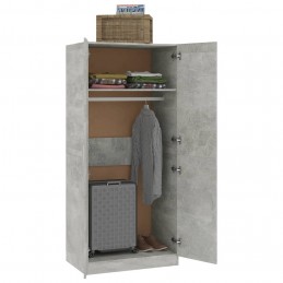 Acquista Armadio Grigio Cemento 80x52x180 cm in Truciolato con riferimento GHV-800625 della ditta GARDENHOME