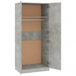 Acquista Armadio Grigio Cemento 80x52x180 cm in Truciolato con riferimento GHV-800625 della ditta GARDENHOME